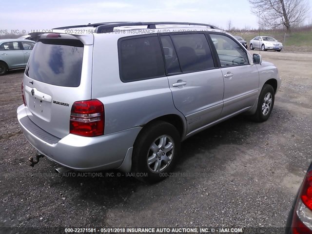 JTEHF21A820088878 - 2002 TOYOTA HIGHLANDER LIMITED SILVER photo 4