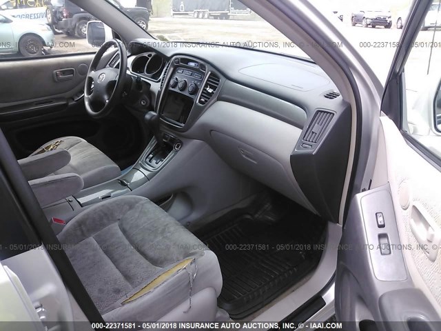 JTEHF21A820088878 - 2002 TOYOTA HIGHLANDER LIMITED SILVER photo 5