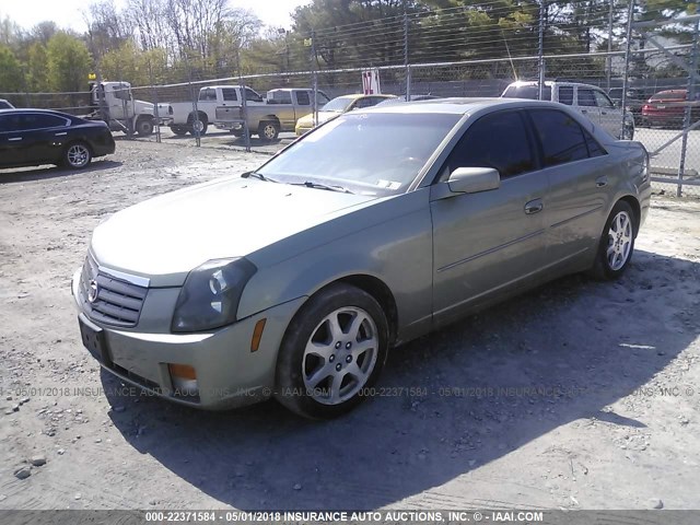 1G6DM577X40102341 - 2004 CADILLAC CTS GREEN photo 2