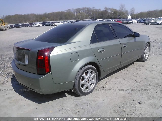 1G6DM577X40102341 - 2004 CADILLAC CTS GREEN photo 4