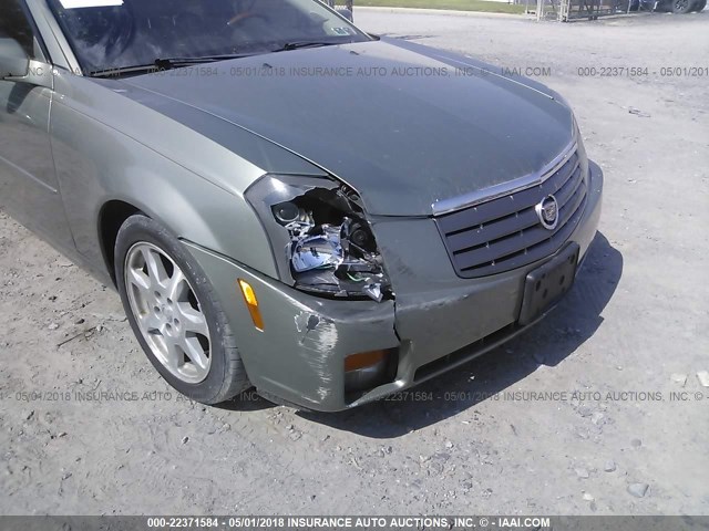 1G6DM577X40102341 - 2004 CADILLAC CTS GREEN photo 6