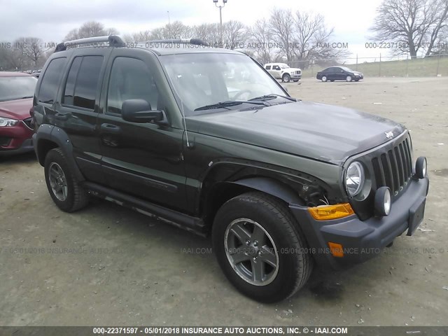 1J4GL38K66W218487 - 2006 JEEP LIBERTY RENEGADE GREEN photo 1