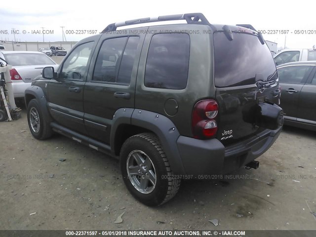 1J4GL38K66W218487 - 2006 JEEP LIBERTY RENEGADE GREEN photo 3