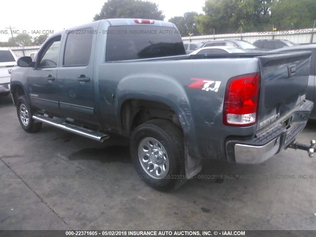 2GTEK13M671697600 - 2007 GMC NEW SIERRA K1500 BLUE photo 3