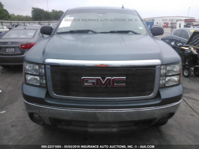 2GTEK13M671697600 - 2007 GMC NEW SIERRA K1500 BLUE photo 6