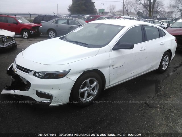 1G1ZC5ST3GF228870 - 2016 CHEVROLET MALIBU LS 白色 照片 2