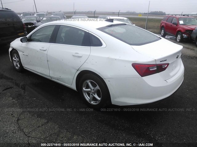 1G1ZC5ST3GF228870 - 2016 CHEVROLET MALIBU LS 白色 照片 3