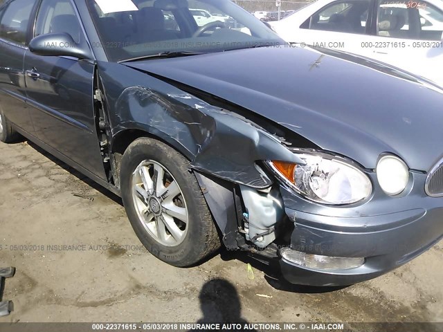 2G4WC582961301573 - 2006 BUICK LACROSSE CX BLUE photo 6