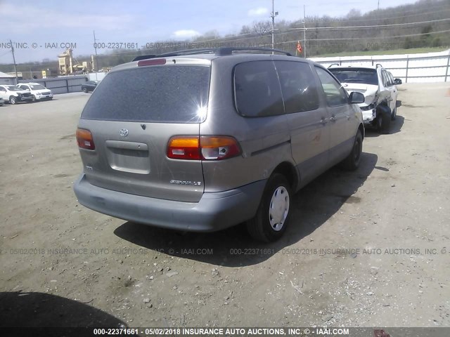 4T3ZF13CXXU144646 - 1999 TOYOTA SIENNA LE/XLE GOLD photo 4