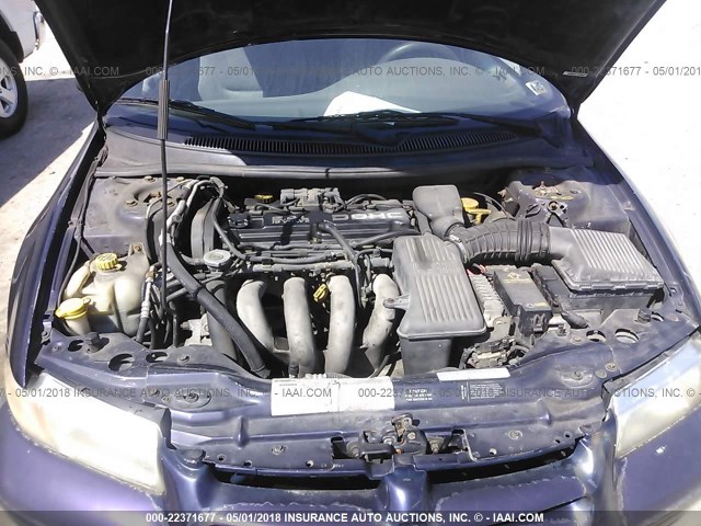 1B3EJ46X7VN561127 - 1997 DODGE STRATUS PURPLE photo 10