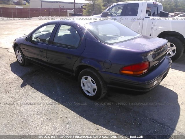 1B3EJ46X7VN561127 - 1997 DODGE STRATUS PURPLE photo 3