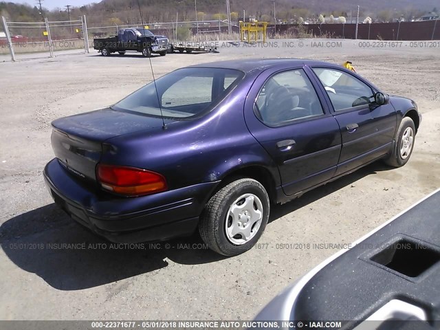 1B3EJ46X7VN561127 - 1997 DODGE STRATUS PURPLE photo 4