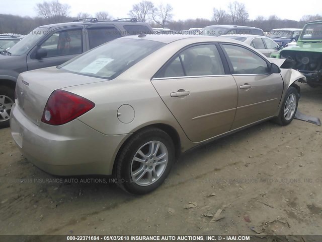 1G2ZG528954133119 - 2005 PONTIAC G6 TAN photo 4