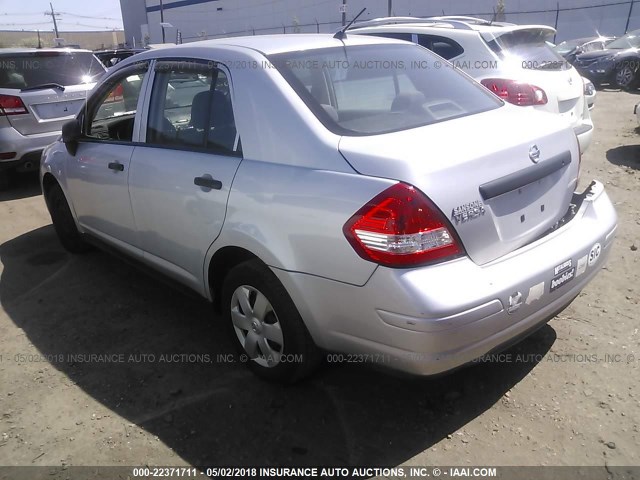 3N1CC1AP3AL371490 - 2010 NISSAN VERSA S/SL SILVER photo 3