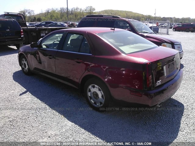 1G6DW677450121243 - 2005 CADILLAC STS BURGUNDY photo 3