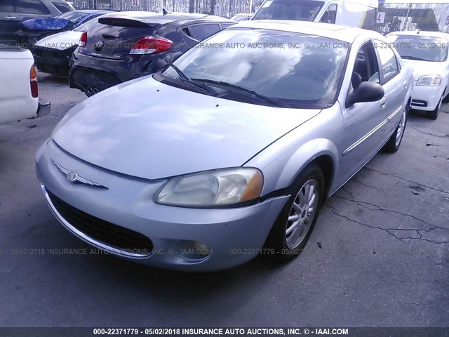 1C3EL56R02N232396 - 2002 CHRYSLER SEBRING LXI Light Blue photo 2