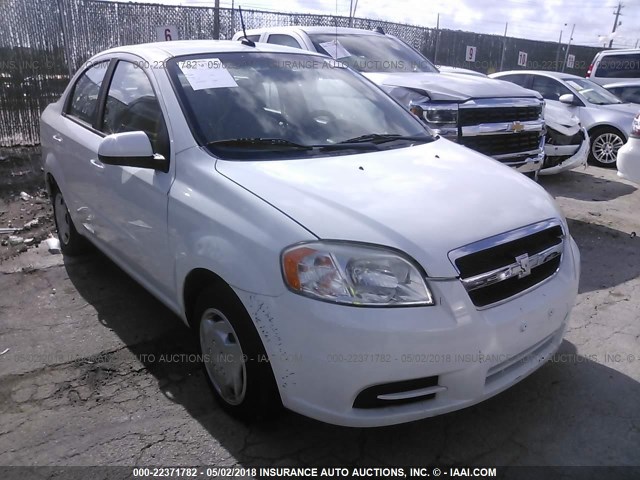 KL1TD5DE7BB200666 - 2011 CHEVROLET AVEO LS/LT WHITE photo 1