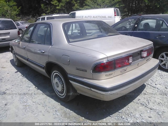 1G4HP52LXRH459419 - 1994 BUICK LESABRE CUSTOM TAN photo 3