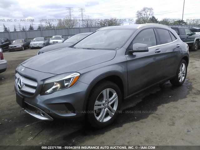 WDCTG4GB3HJ352819 - 2017 MERCEDES-BENZ GLA 250 4MATIC GRAY photo 2