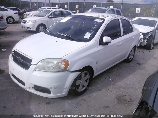 KL1TD56E99B377615 - 2009 CHEVROLET AVEO LS/LT 白色 照片 2