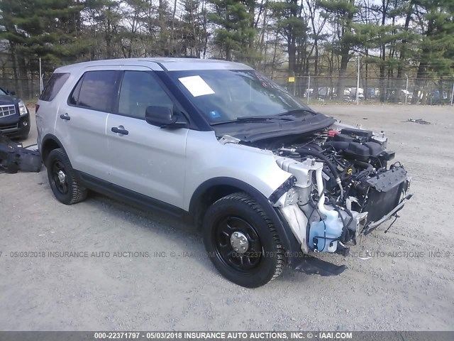 1FM5K8AR2EGA92864 - 2014 FORD EXPLORER POLICE INTERCEPTOR SILVER photo 1