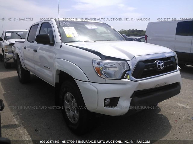 5TFJU4GN3FX083988 - 2015 TOYOTA TACOMA DOUBLE CAB PRERUNNER WHITE photo 1
