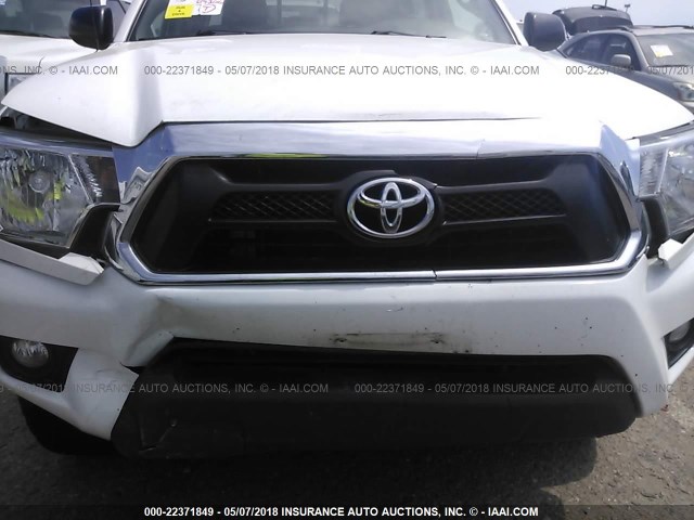 5TFJU4GN3FX083988 - 2015 TOYOTA TACOMA DOUBLE CAB PRERUNNER WHITE photo 6