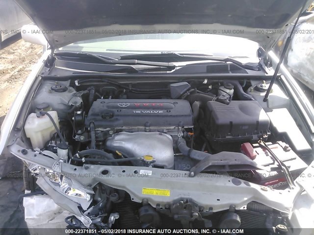 4T1BE32K74U899380 - 2004 TOYOTA CAMRY LE/XLE/SE ვერცხლისფერი ფოტო 10