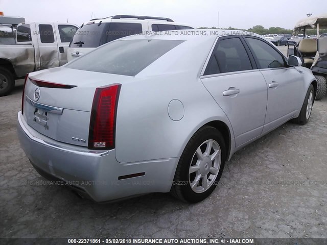 1G6DF577890140460 - 2009 CADILLAC CTS SILVER photo 4