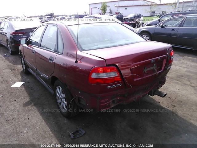 YV1VS2554YF458157 - 2000 VOLVO S40 RED photo 3