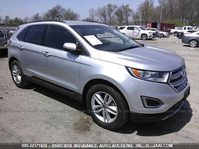 2FMPK3J83GBB78066 - 2016 FORD EDGE SEL SILVER photo 1