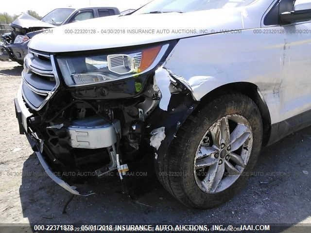 2FMPK3J83GBB78066 - 2016 FORD EDGE SEL SILVER photo 6