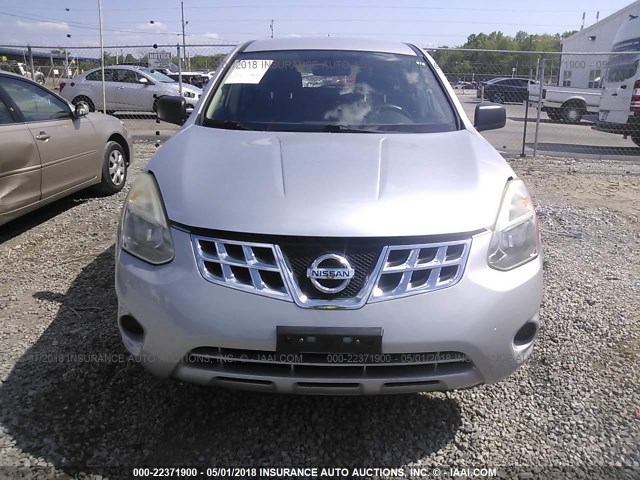 JN8AS5MV7BW264533 - 2011 NISSAN ROGUE S/SV/KROM SILVER photo 6