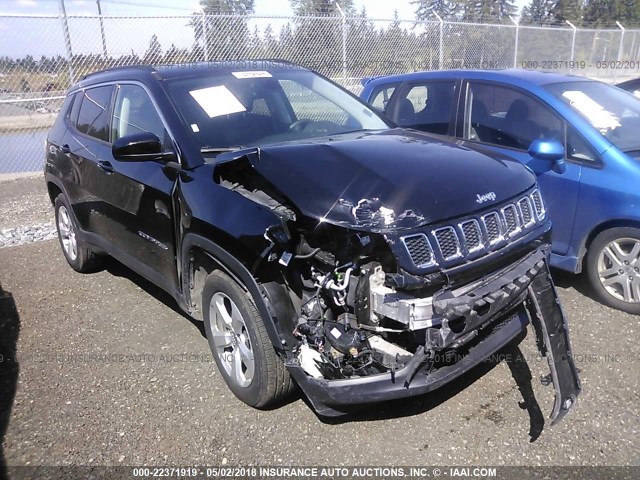 3C4NJDBB1JT161079 - 2018 JEEP COMPASS LATITUDE 黑色 照片 1