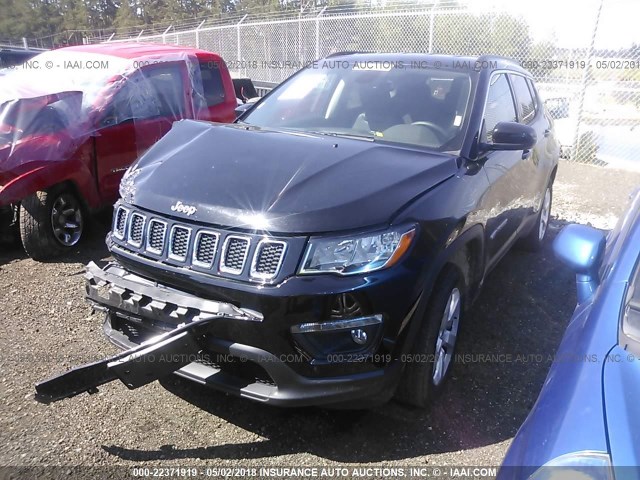 3C4NJDBB1JT161079 - 2018 JEEP COMPASS LATITUDE 黑色 照片 2