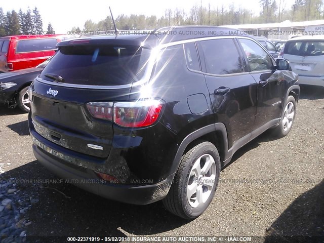 3C4NJDBB1JT161079 - 2018 JEEP COMPASS LATITUDE 黑色 照片 4