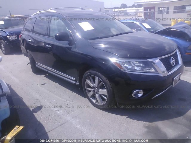 5N1AR2MN0EC635300 - 2014 NISSAN PATHFINDER S/SV/SL/PLATINUM 黑色 照片 1