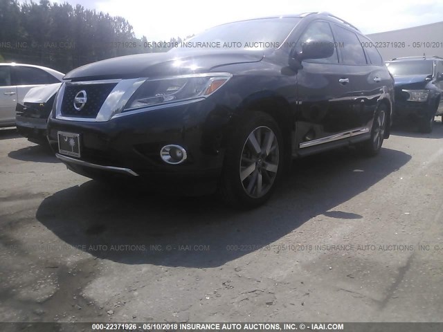 5N1AR2MN0EC635300 - 2014 NISSAN PATHFINDER S/SV/SL/PLATINUM 黑色 照片 2