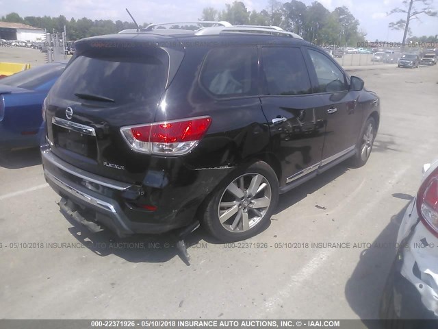 5N1AR2MN0EC635300 - 2014 NISSAN PATHFINDER S/SV/SL/PLATINUM 黑色 照片 4