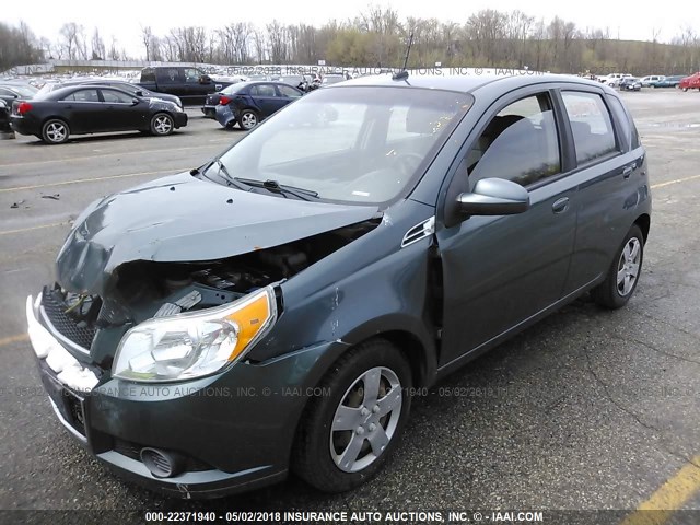 KL1TD6DE2AB134967 - 2010 CHEVROLET AVEO LS/LT 绿色 照片 2