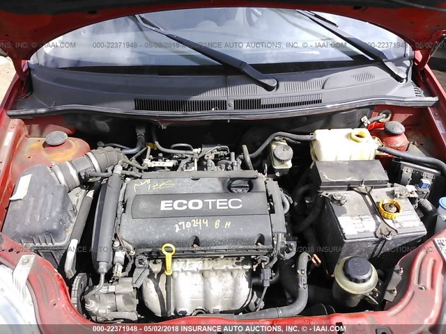 KL1TD56E39B662746 - 2009 CHEVROLET AVEO LS/LT 红色 照片 10