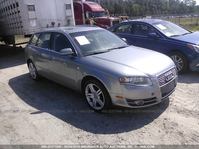 WAUKF78E47A054600 - 2007 AUDI A4 2.0T AVANT QUATTRO GRAY photo 1