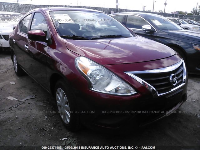 3N1CN7AP2JK406832 - 2018 NISSAN VERSA S/S PLUS/SV/SL RED photo 1