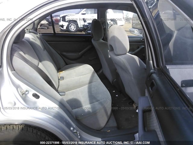 1HGES16395L011383 - 2005 HONDA CIVIC DX VP SILVER photo 8