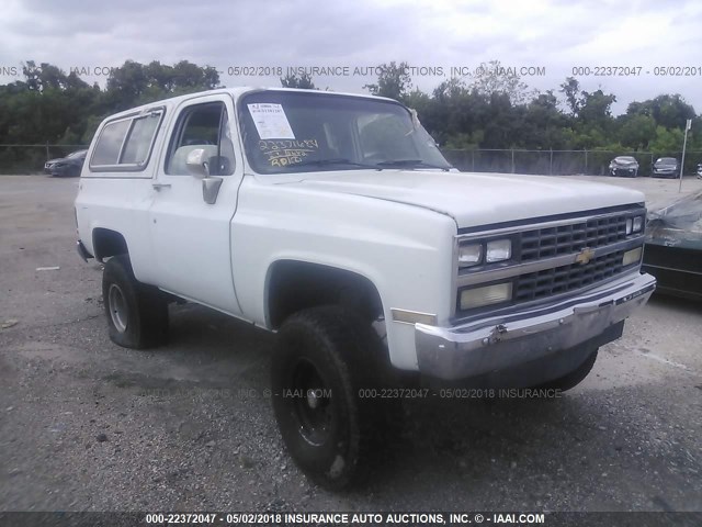 1G8EK18H0GF102142 - 1986 CHEVROLET BLAZER K10 WHITE photo 1