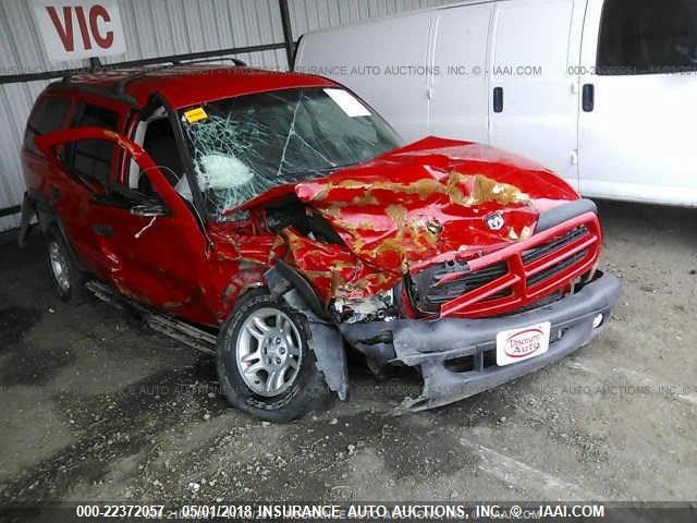 1D4HS38ZX3F599513 - 2003 DODGE DURANGO SPORT RED photo 1