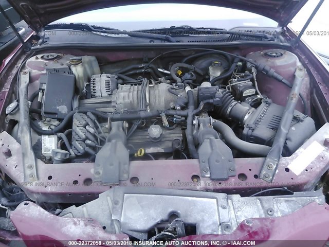 2G2WR524341357880 - 2004 PONTIAC GRAND PRIX GTP ბურგუნდია ფოტო 10
