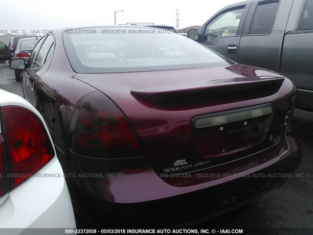 2G2WR524341357880 - 2004 PONTIAC GRAND PRIX GTP BURGUNDY photo 3