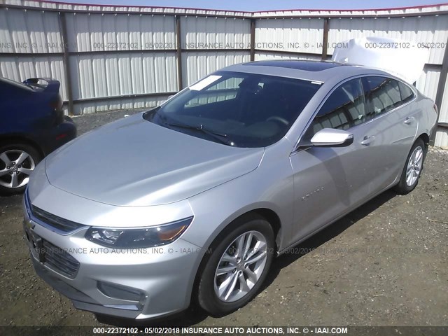 1G1ZD5ST8JF124430 - 2018 CHEVROLET MALIBU LT SILVER photo 2