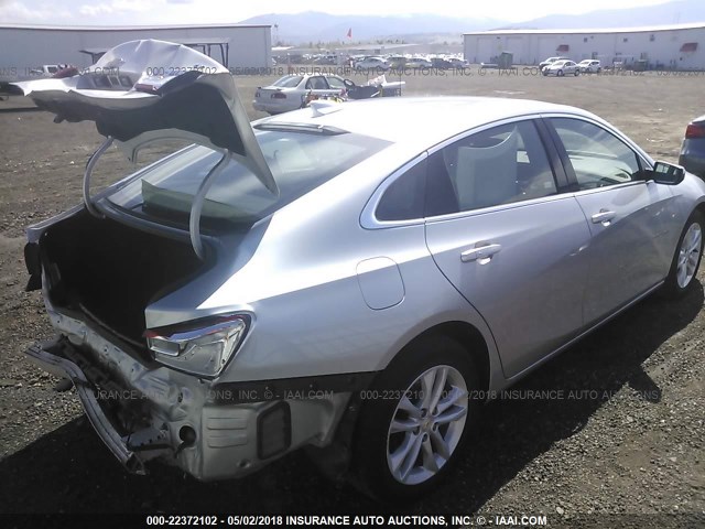 1G1ZD5ST8JF124430 - 2018 CHEVROLET MALIBU LT SILVER photo 4